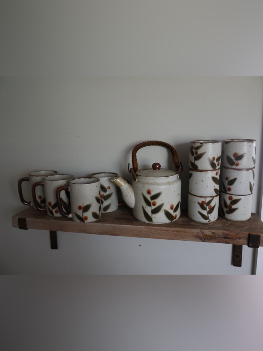 Vintage Japanese Otagiri stoneware tea set 11 piece